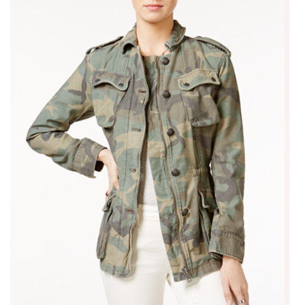 Free People Not Your Brothers Surplus Camo Jacket